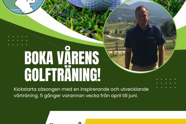 Boka vårens golfträning med Fredrik!
