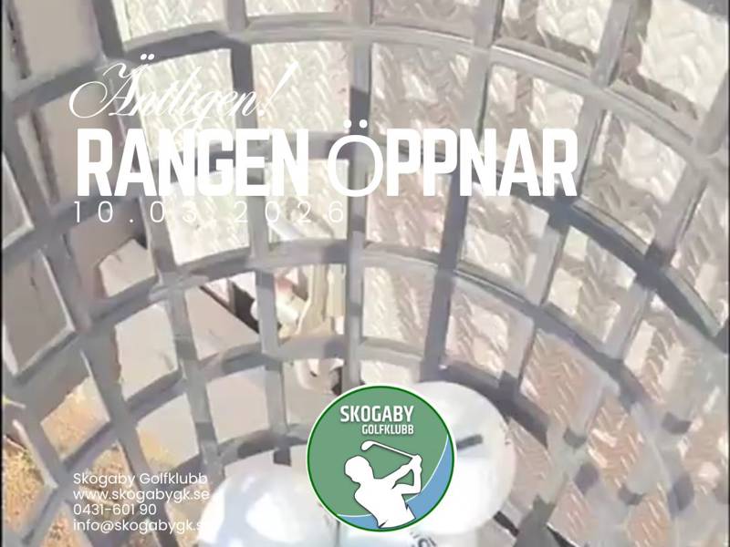 Driving rangen är öppen