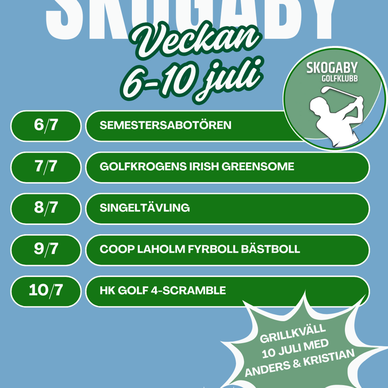 Golfveckan 2026!