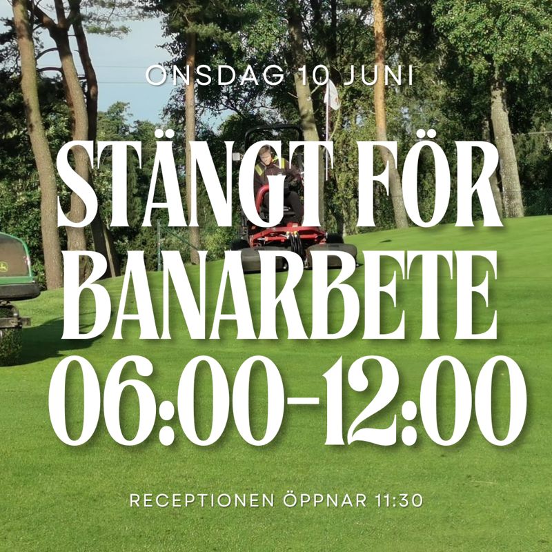 Banarbete 10 juni 06:00-12:00