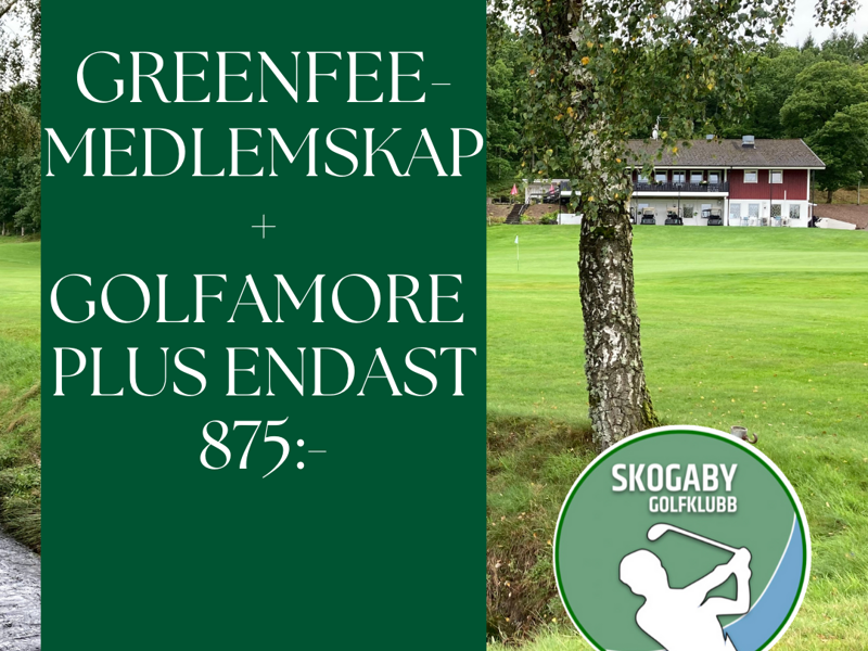 Bli greenfeemedlem i Skogaby GK!