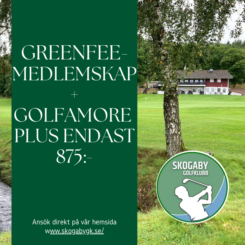 Bli greenfeemedlem i Skogaby GK!