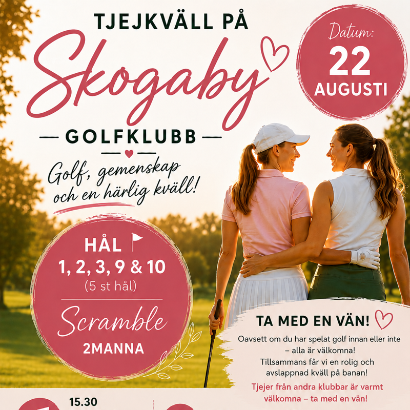 Tjejkväll 22 augusti