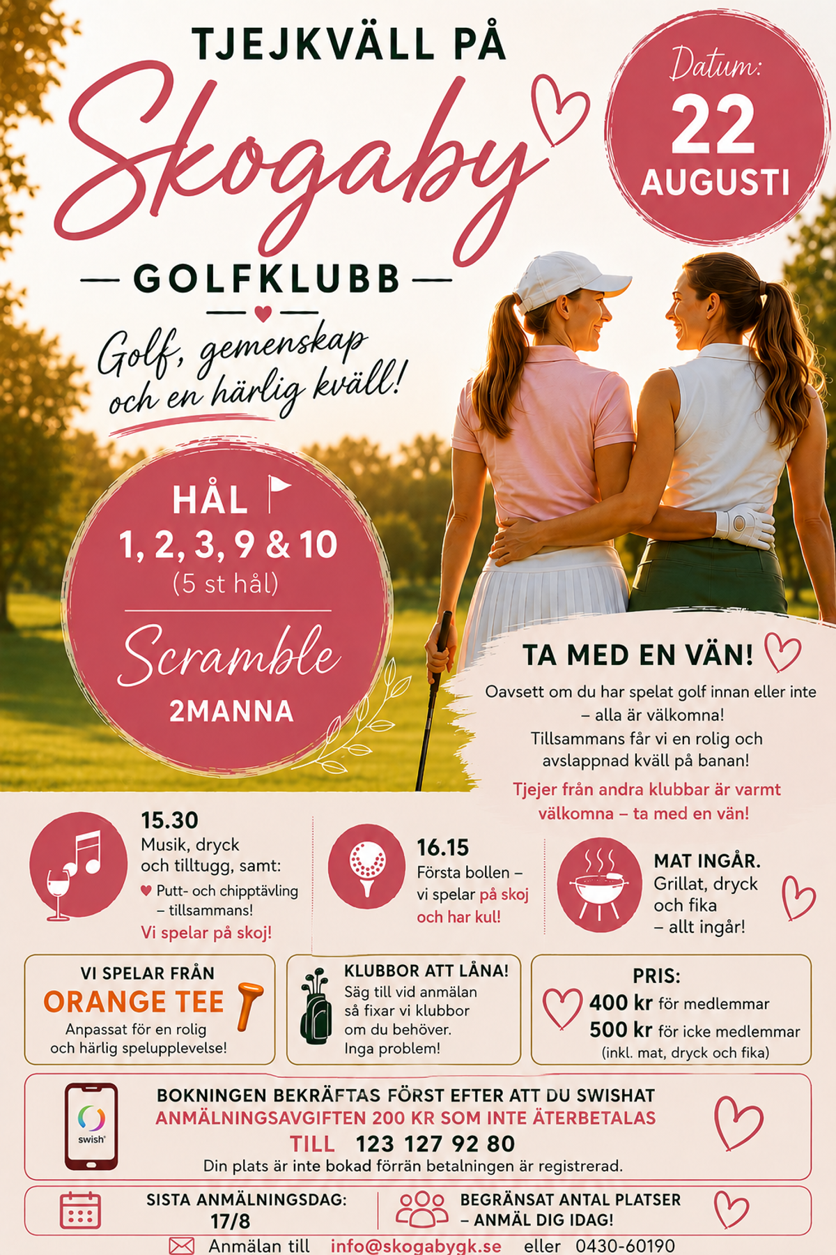 Skogaby 22 Aug Tjejkväll