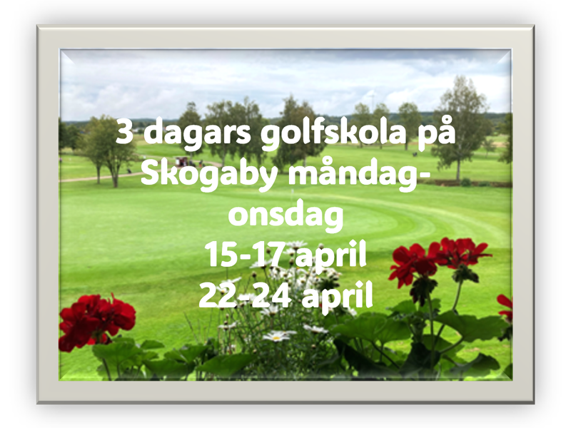 Golfskola 3 dagar, nyhet på Skogaby GK 2024!