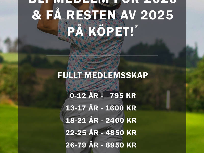Bli medlem 2026 och börja spela redan nu