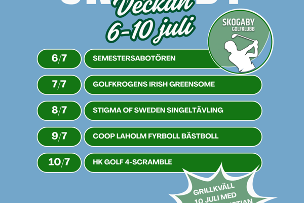 Golfveckan 2026!