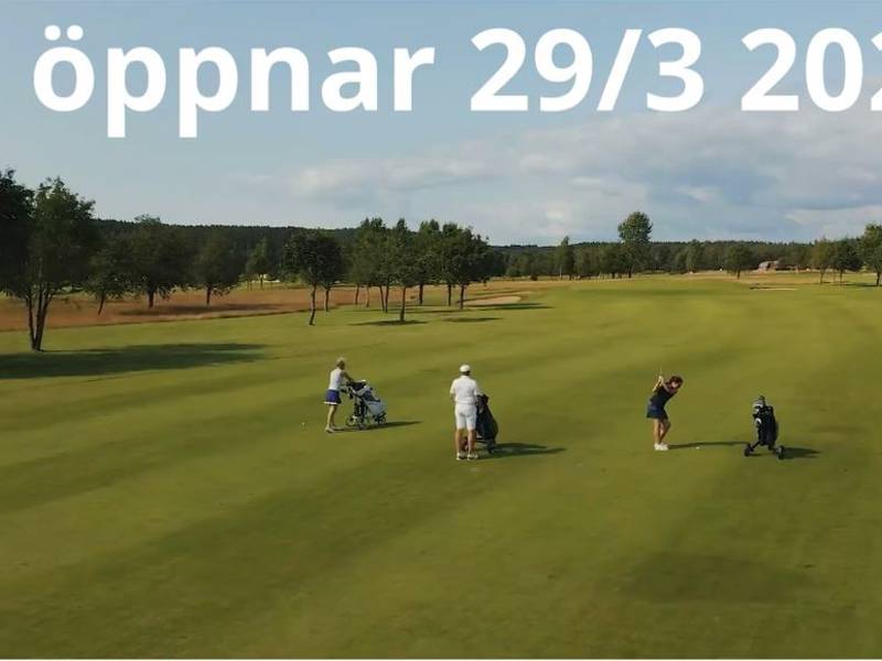 Vi öppnar med 17 ordinarie greener 29 mars
