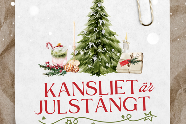 Stängt i kansliet över jul och nyår