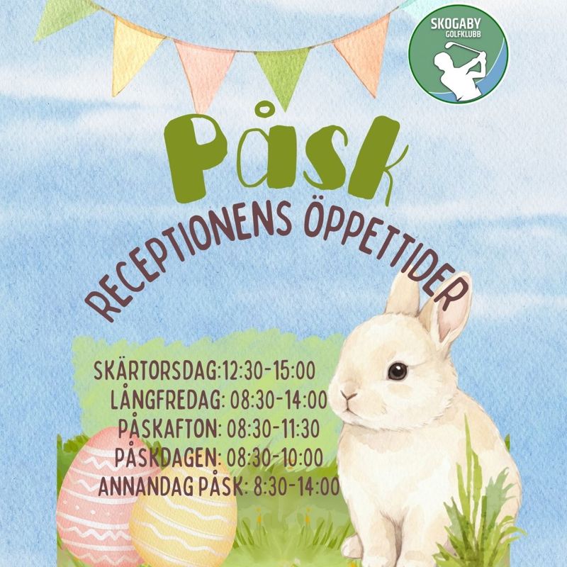 Receptionens öppettider under påsken