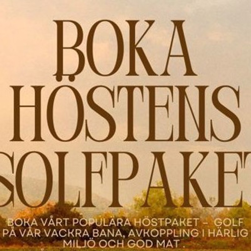 Boka höstens golfpaket