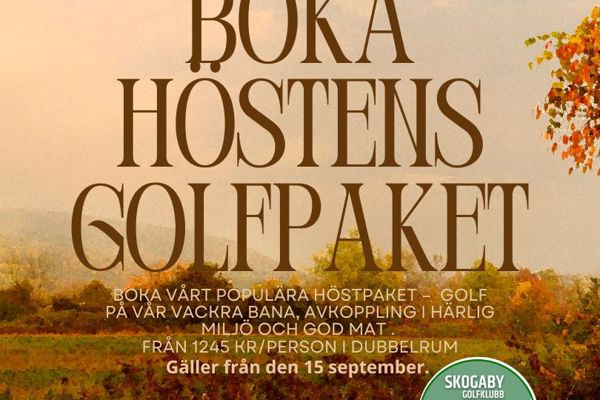 Boka höstens golfpaket