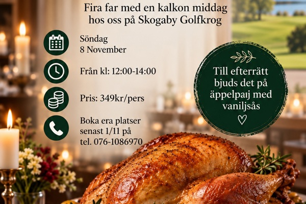 Kalkon/FarsDag-middag 8 nov